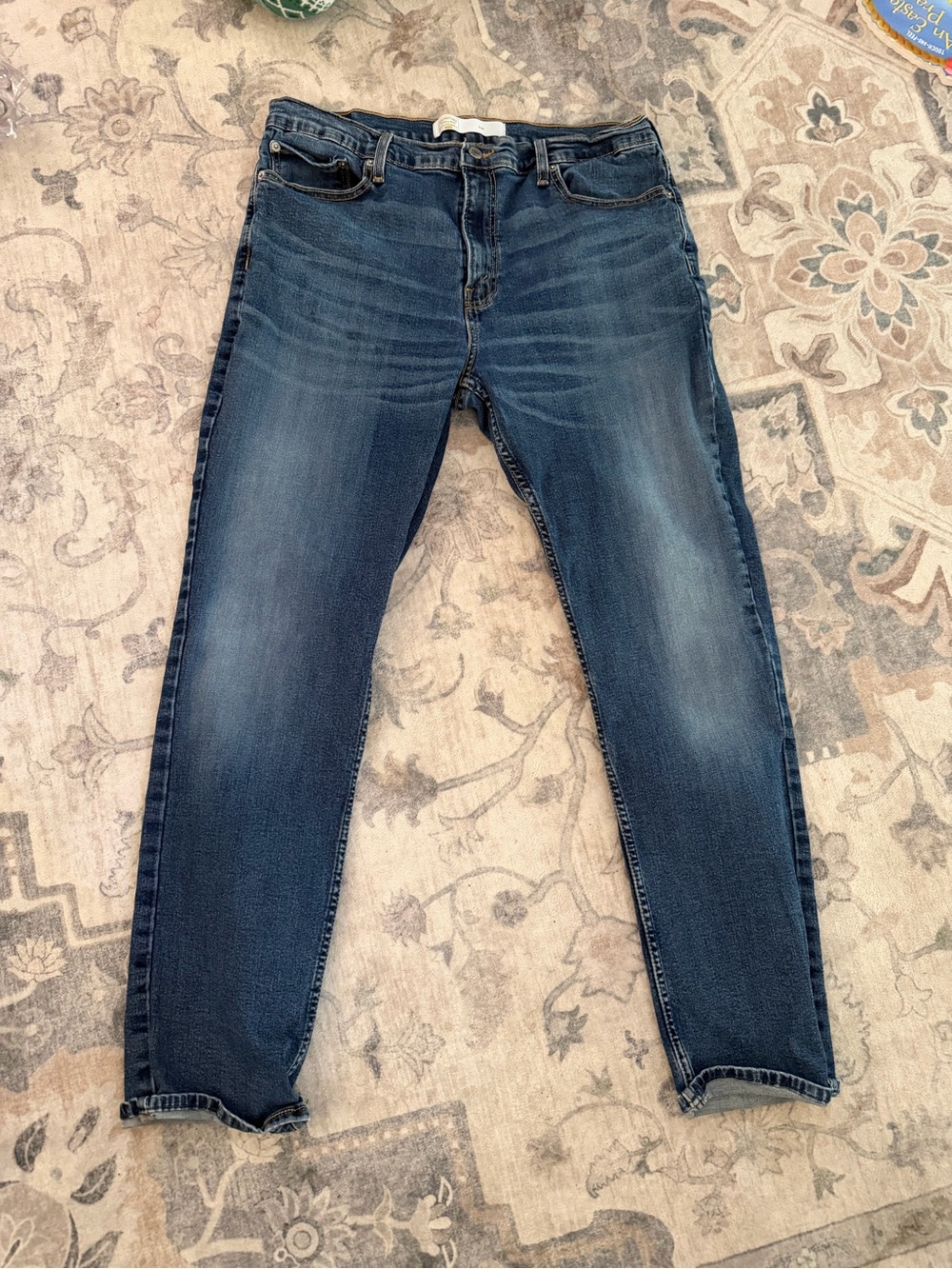 Levi's Men's Slim Dark Blue Washed Jeans